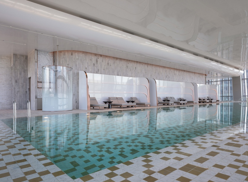 来福士洲际酒店泳池设计