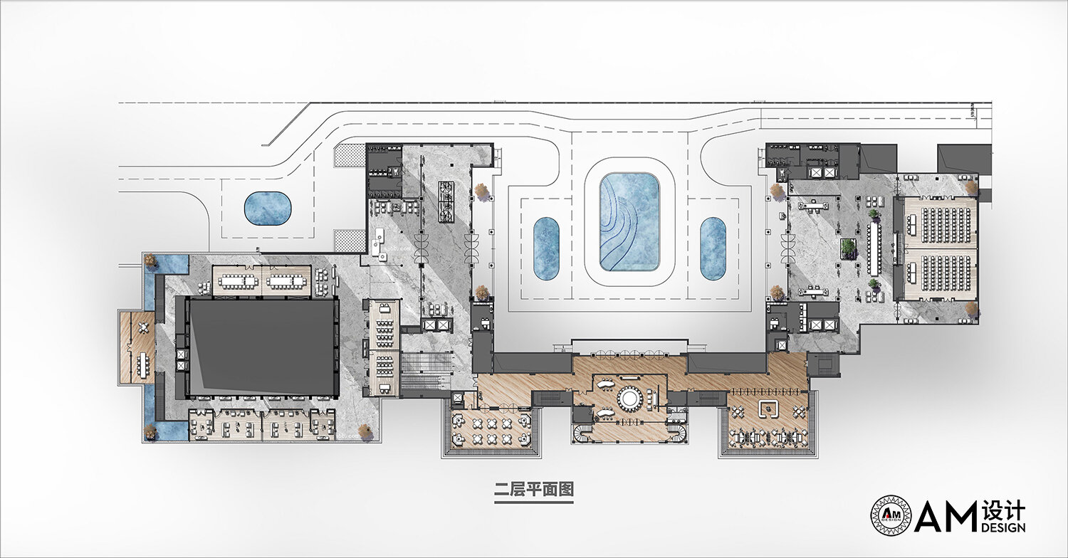 AM设计 | 陕西汉中南湖度假酒店设计平面图