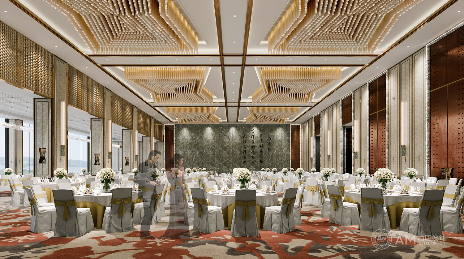 AM设计 | 汉中南湖度假酒店宴会厅设计