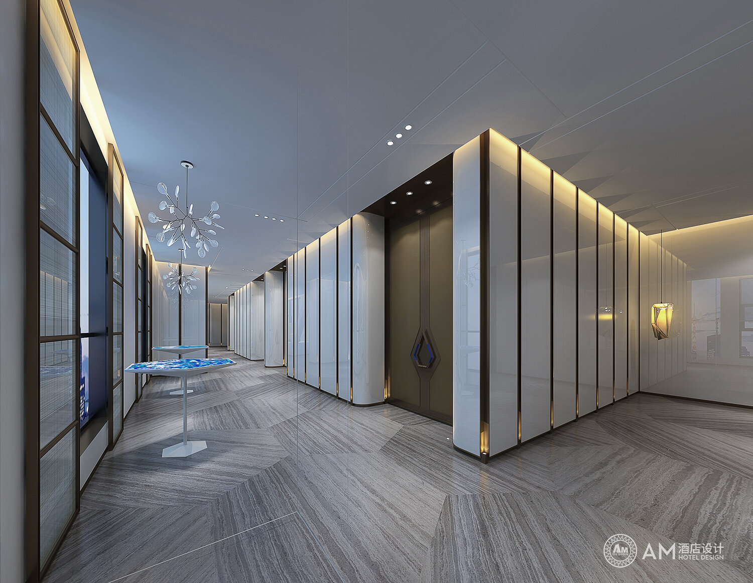 AM设计 | 金磐酒店电梯间&走廊设计
